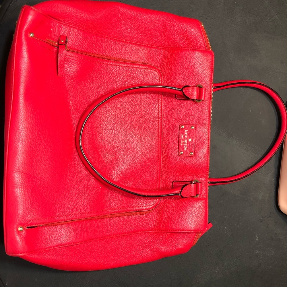 Kate Spade Red Leather Tote